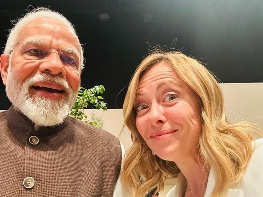 The Prime Minister of 'Italy' is also a fan of narendra Modi; Giorgia Meloni Feelings expressed by taking a selfie | 'इटली'च्या पंतप्रधानही मोदींच्या चाहत्या; सेल्फी घेत व्यक्त केल्या भावना
