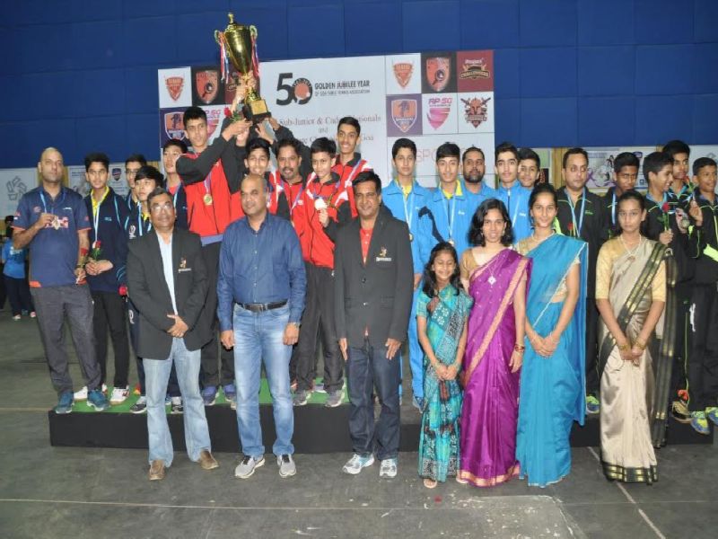Cadet, Sub junior national table tennis: Maharashtra dominated, Bronze to Goa, | कॅडेट, सब ज्युनियर राष्ट्रीय टेबल टेनिस : महाराष्ट्राचे वर्चस्व, गोव्याला कांस्य,