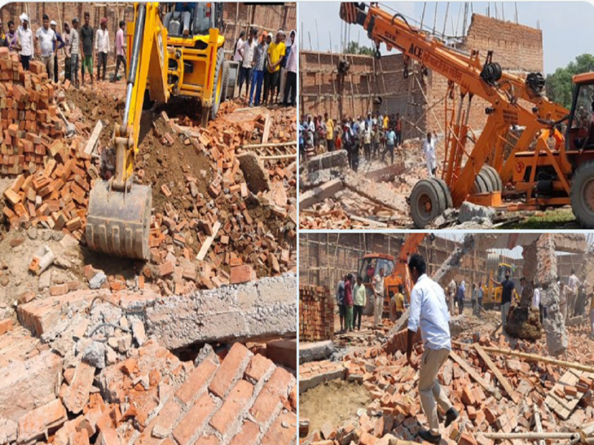 Alipur, Delhi warehouse wall collapse| 5 dead and several injured including 2 critical | दिल्लीत मोठी दुर्घटना; बांधकामाधीन गोदामाची भिंत कोसळली, 5 मजुरांचा चिरडून मृत्यू