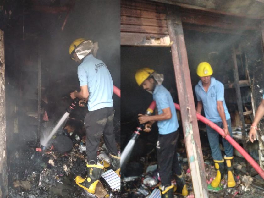 cloth shop caught fire incidents in iron lines gondia | कापड दुकानाला लागली आग; लोहा लाईनमधील घटना