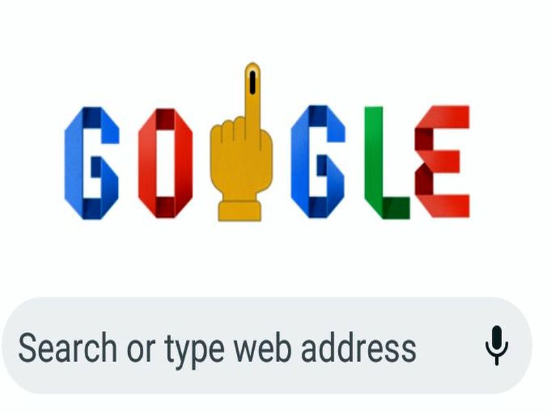 Lok Sabha Election: Honor of Indian democracy by 'doodle' by Google | लोकसभा निवडणूक : गुगलकडून ‘डुडल’द्वारे भारतीय लोकशाहीचा सन्मान