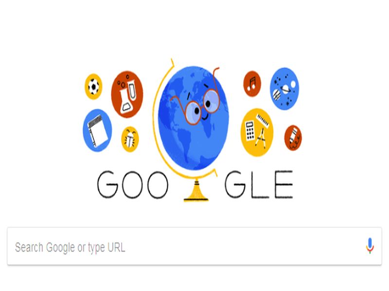 google celebrates teachers day 2018 by making doodle | Teachers' Day : गुगलने खास डुडलद्वारे दिल्या शिक्षक दिनाच्या शुभेच्छा