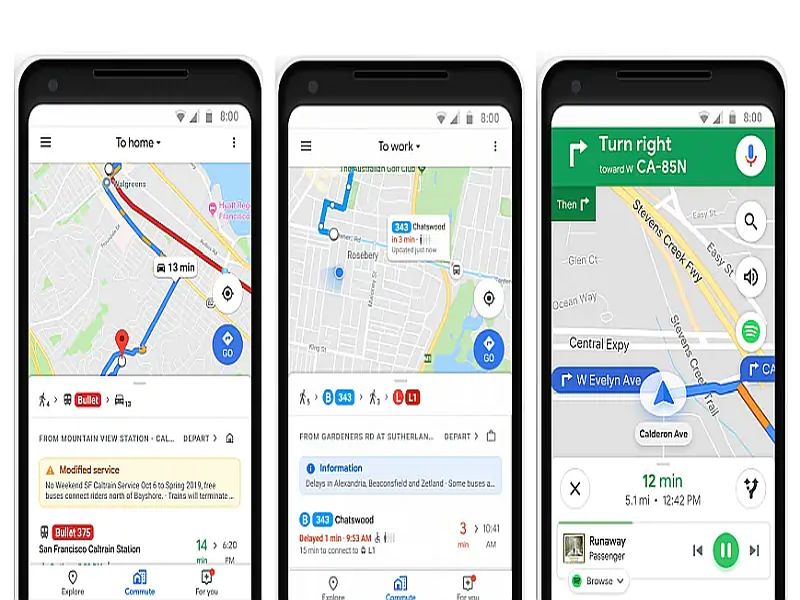 Google Maps Gets New 'Commute' Tab, Streaming Music Integration | तुम्हाला, गुगल मॅप्समधील नवीन फीचर्स माहितीयेत? 