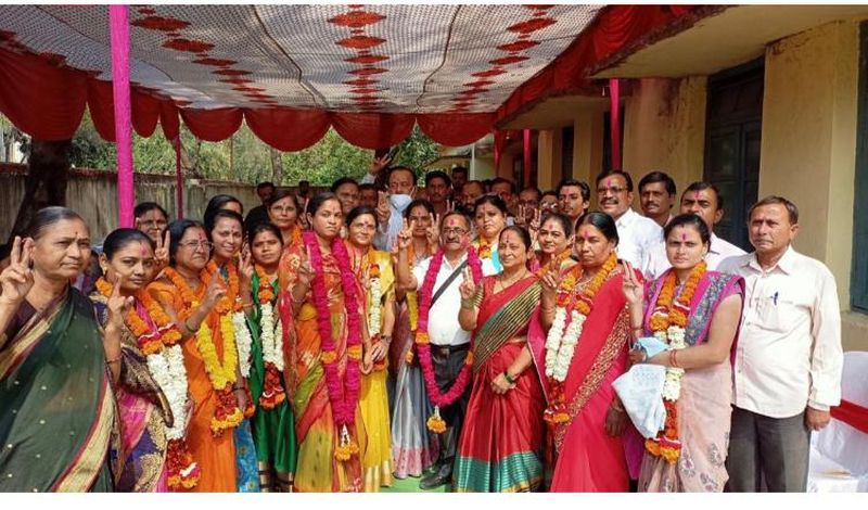 Congress wins in Sarpanch elections: Congress Sarpanch in 61 villages | सरपंच निवडणुकीत काँग्रेसची बाजी :  ६१ ग्रा.पं.मध्ये काँग्रेसचे सरपंच