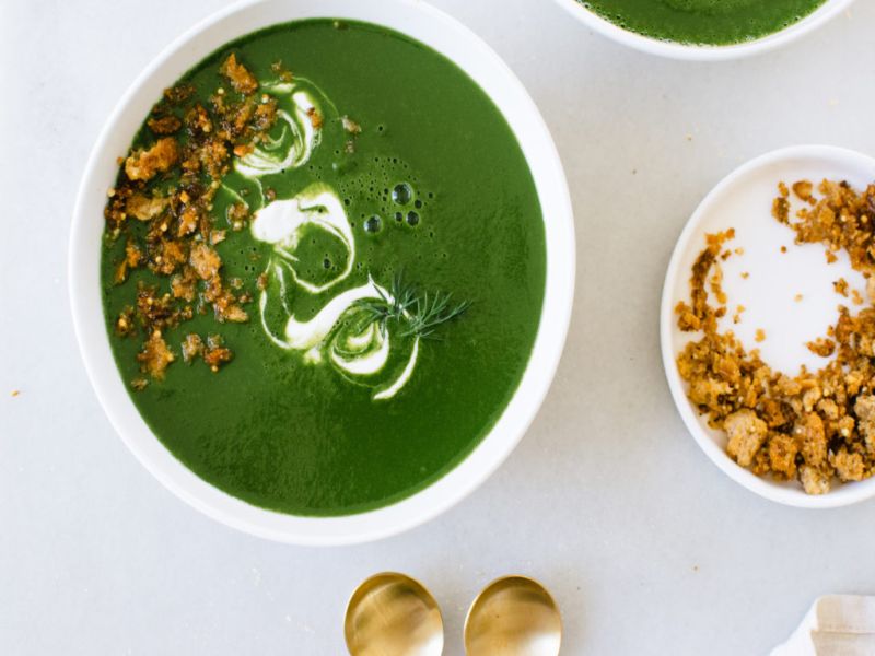 Receipe of Green soup or Green vegetables soup | हिवाळ्यासाठी आरोग्यदायी मिक्स पालेभाज्यांचे सूप!