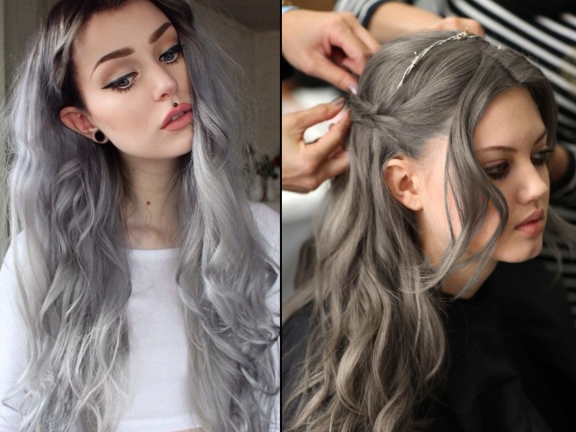 grey hair in trend now these colors are in also treand | 'ग्रे हेअर्स'चा फॅशन वर्ल्डमध्ये धुमाकूळ; केसांच्या 'या' रंगाचीही सेलिब्रिटींमध्ये चलती!
