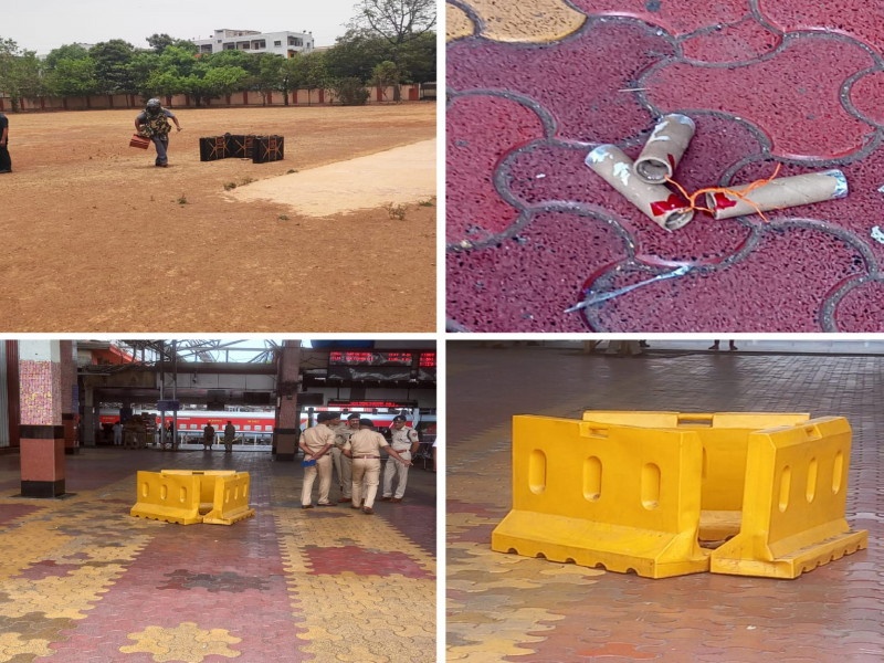 Not a bomb at Pune station Firecrackers | Pune Station: पुणे स्टेशनवर बॉम्ब नव्हे; फटाक्याच्या पुंगळ्या