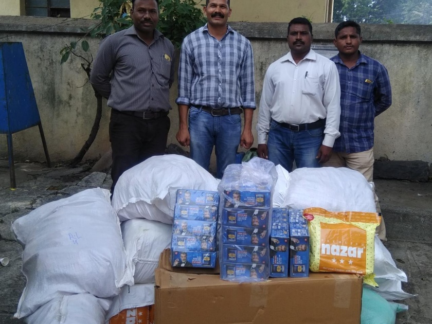 3.57 lakh worth of gutka seized in Washim city | वाशिम शहरात ३.५७ लाखाचा गुटखा जप्त; एलसीबी व डीबी पथकाची कारवाई  