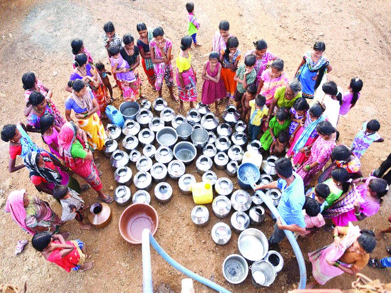 There are eight villages in six talukas and water shortage in 25 basins | सहा तालुक्यांत आठ गावे, २५ वाड्यांमध्ये पाणीटंचाई