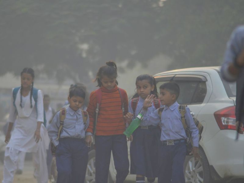 Noida pollution at dangerous levels, schools closed till November 10, DM orders | नोएडामध्ये प्रदूषण धोकादायक पातळीवर; १० नोव्हेंबरपर्यंत शाळा बंद, डीएमचे आदेश