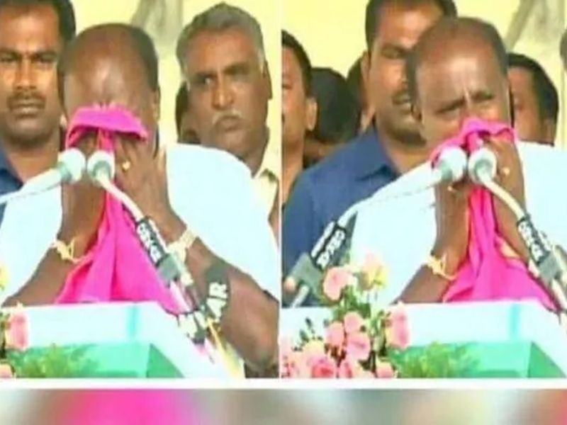 Video : I do not want to be the Chief Minister, HD Kumaraswamy crying loudly | Video : राजकारणावर भाष्य करताना HD कुमारस्वामी चक्क ढसाढसा रडले