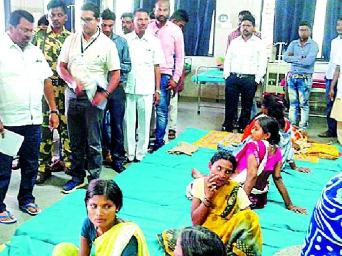 Satara: Inquiries from Kher, Hatgewar villages, Central Health Squad | सातारा : करहर, हातगेघर गावांची केंद्रीय आरोग्य पथकाकडून पाहणी