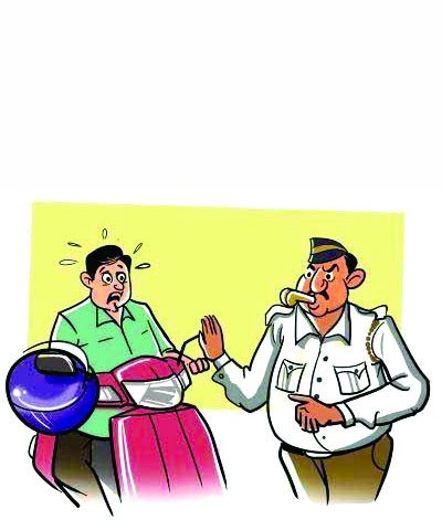 In Mumbai, action was taken against 4,500 helmetless drivers, 124 people got drunk | मुंबईत साडे चार हजार विनाहेल्मेट चालकावर कारवाई, १२४ जणांची उतरवली नशा