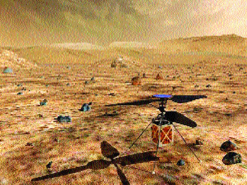 Automatic helicopter to be sent to Mars | मंगळावर पाठविणार स्वचलित हेलिकॉप्टर