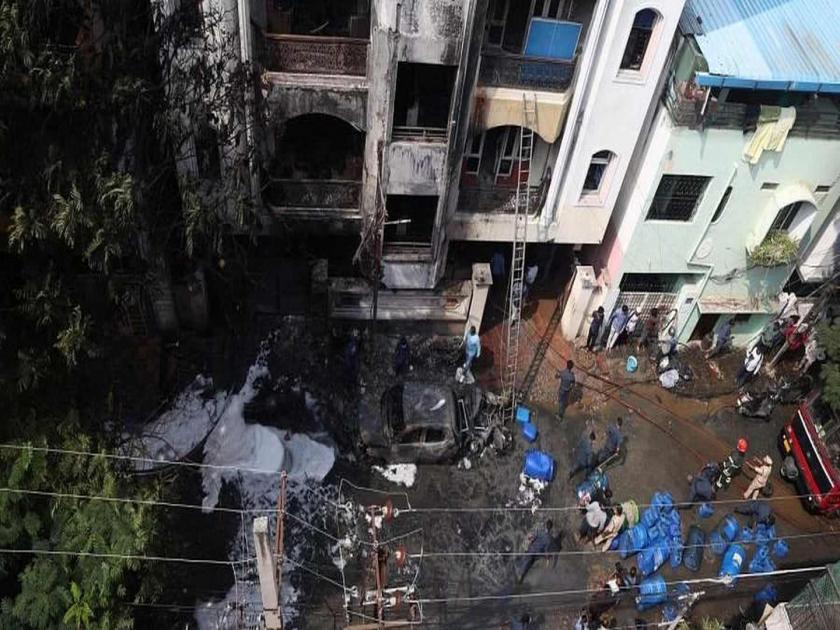 A fire residential building in the Bazarghat area of Hyderabad’s Nampally, 9 Death | धक्कादायक! हैदराबाद इथं रहिवासी इमारतीला आग; ९ जणांचा दुर्दैवी मृत्यू, काय घडलं?