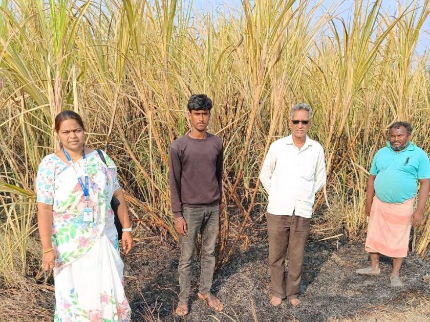 Sugarcane fire in 2 acres at Kinhola Two and a half lakh rupees was lost | किन्होळा येथे २ एकरांमधील उसाला आग; अडीच लाख रूपयांचे झाले नुकसान