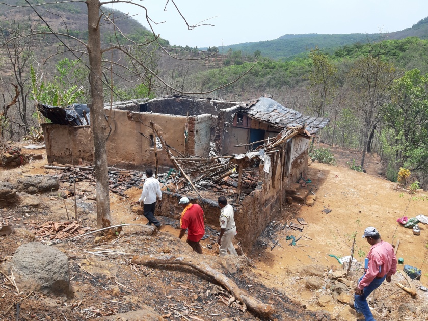 Panhala Kajeet house fire; Death of one | पन्हाळेकाझीत घराला आग; एकाचा होरपळून मृत्यू