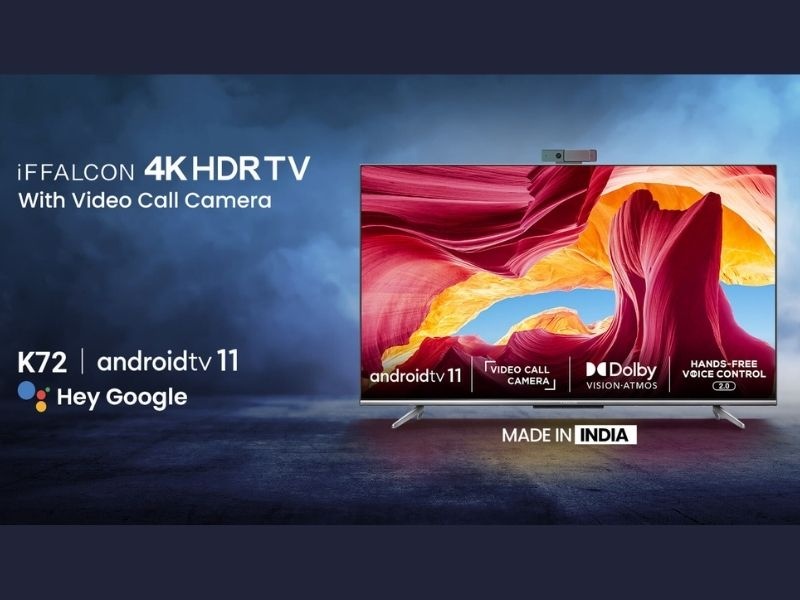 Iffalcon k72 55 inch 4k tv launched by tcl in india it has video call features   | व्हिडीओ कॉलिंग क्षमतेसह 55 इंचाचा 4K Smart TV लाँच; फ्लिपकार्टवर iFFalcon K72 होणार उपलब्ध  