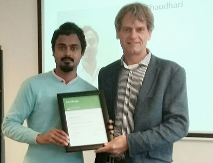 Bablu Chaudhary received the award of the Dutch Research Institute | बबलू चौधरी यांना डच संशोधन संस्थेचा पुरस्कार, उंचावला नागपूरचा बहुमान