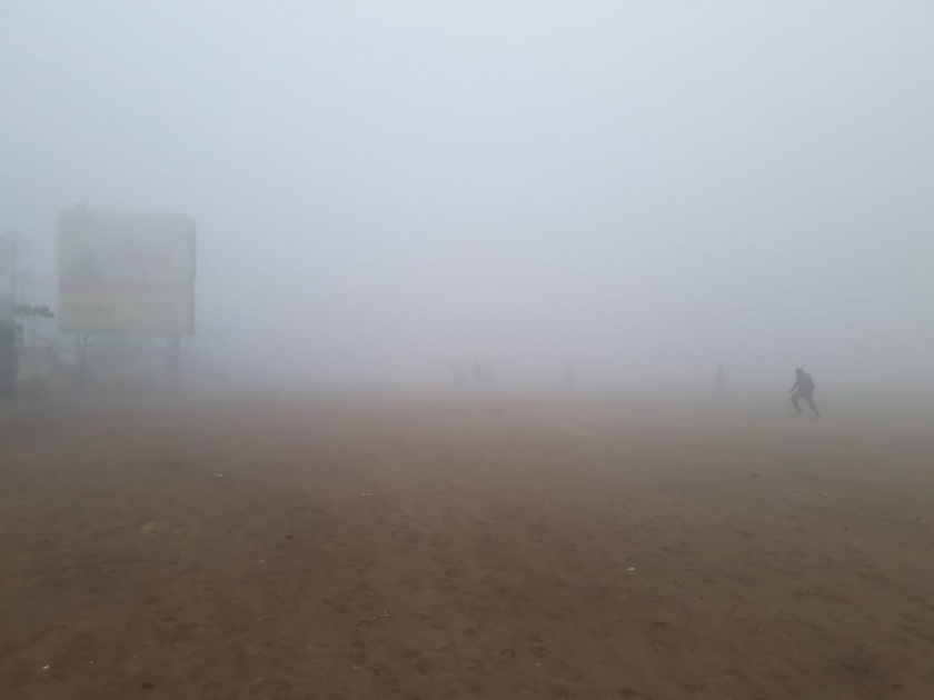 Due to the fog, Pandharpur was struck by Mahabaleshwar | धुक्यामुळे पंढरपूरचे झालं महाबळेश्वर