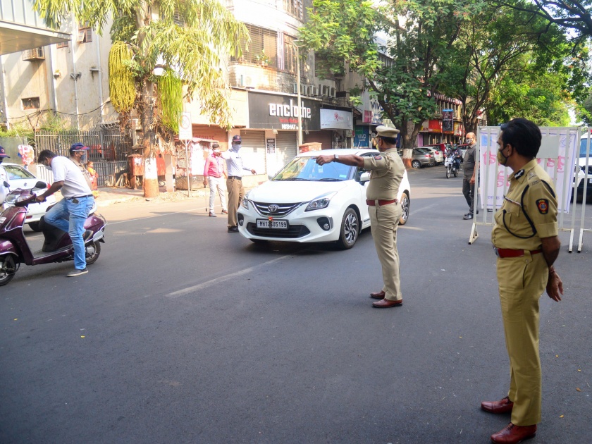 Pune Lockdown: Action against more than 23,000 people in 5 days in Pune city; Not for those who are out of the house for no reason. | Pune Lockdown : पुणे शहरात ५ दिवसांत २३ हजारांहून अधिक जणांवर कारवाई; विनाकारण घराबाहेर पडलेल्यांची नाही खैर..