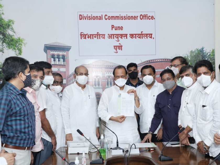 Unnecessary presence and banner of political leaders in vaccination center will not accept : Ajit Pawar | Ajit Pawar : "पुणे शहरातील लसीकरण केंद्रात राजकीय मंडळींची अनावश्यक उपस्थिती, बॅनरबाजी खपवून घेणार नाही....."