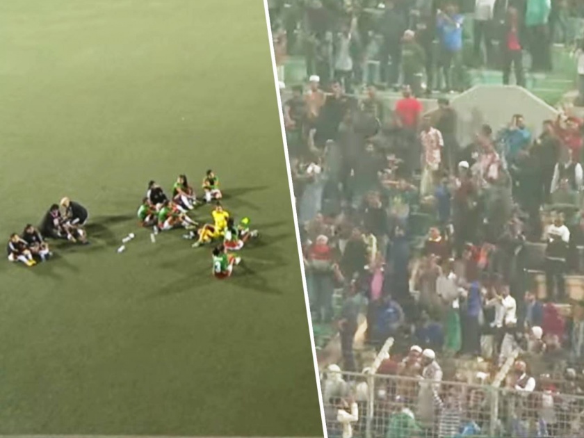 India vs Bangladesh saff u19 championship final controversy stone pelting viral video | फुटबॉल फायनलमध्ये तुफान राडा! प्रेक्षकांचा संताप अन् दगडफेक, अखेर बदलावा लागला विजेता