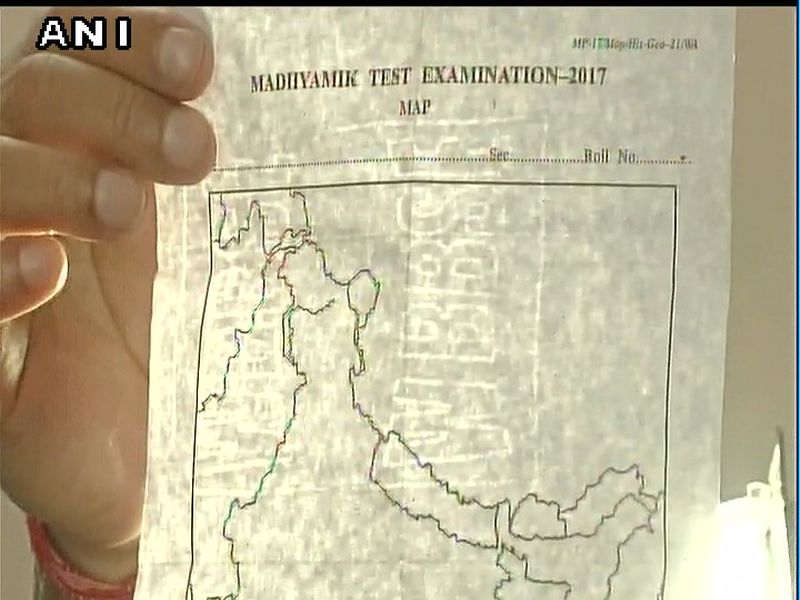 bjp slams tmc over wrong map in exam | परीक्षेच्या पेपरमध्ये काश्मीर पाकचा तर अरुणाचलला दाखवलं चीनचा हिस्सा, भाजपाचा पं.बंगाल सरकारवर आरोप