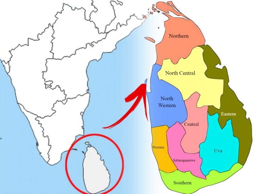 Sri Lanka is in Map of India: ... So the map of India always includes the land of Sri Lanka, which is a surprising reason | Sri Lanka is in Map of India: ...म्हणून भारताच्या नकाशात नेहमी असतो श्रीलंकेच्या भूमीचा समावेश, असं आहे आश्चर्यजनक कारण