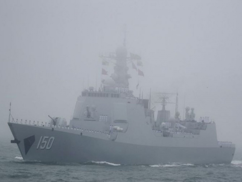 Indian warships participate in Chinese naval operation; Far away from Pakistan | चिनी नौदलाच्या संचलनात भारताच्या युद्धनौकांचा सहभाग; पाकिस्तान दूरच
