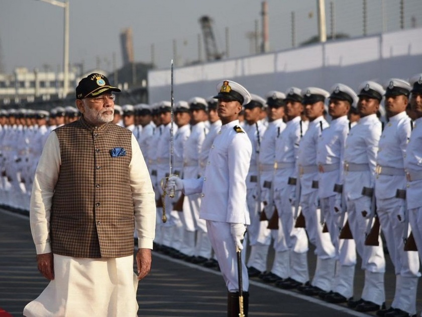 Indian Navy: Sarkhel, Bowler, Sagarveer..., these will be the names of the posts in the Navy after Modi's announcement | Indian Navy: सरखेल, गोलंदाज, सागरवीर..., मोदींच्या घोषणेनंतर नौदलात अशी असतील पदांची नावं 