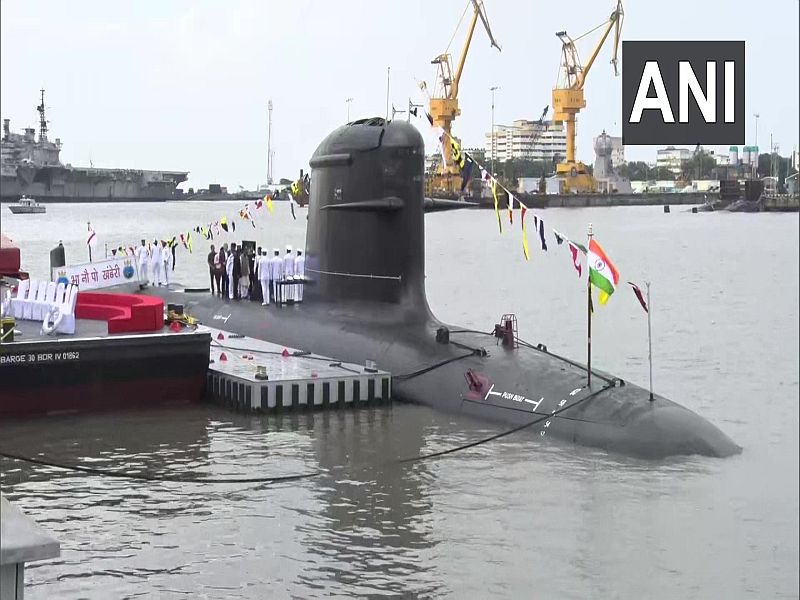 Defence Minister Rajnath Singh to commission submarine INS Khanderi on Sunday | नौदलाची ताकद वाढली; 'आयएनएस खांदेरी' अत्याधुनिक पाणबुडी नौदलाच्या ताफ्यात दाखल  