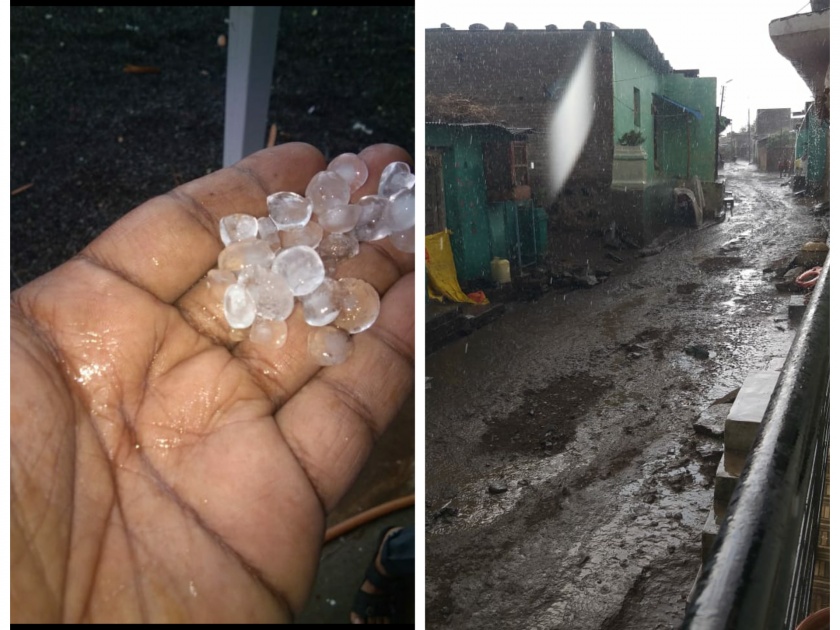 Triple crisis on Kurunda villagers in Hingoli; Corona, hailstorm after the earthquake | हिंगोलीत कुरुंदा ग्रामस्थांवर तिहेरी संकट; कोरोना, भूकंपानंतर गारपीटीचा कहर