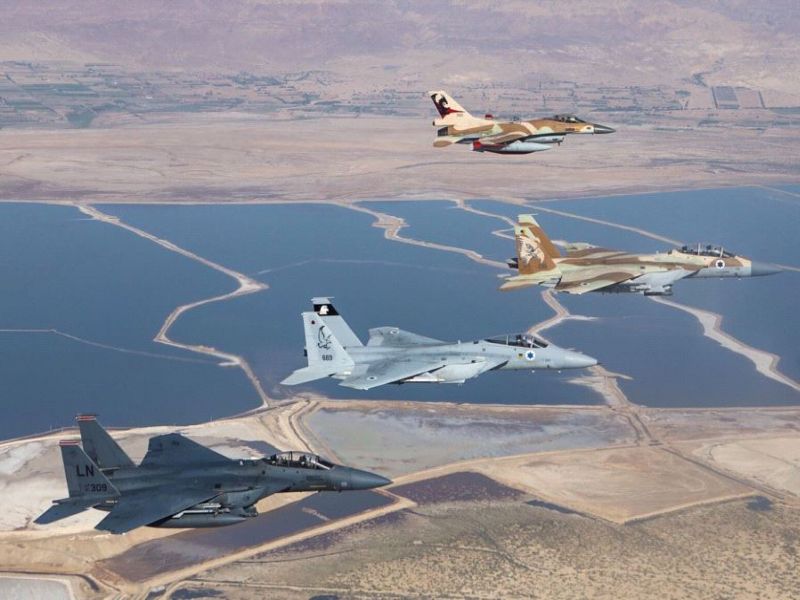 largest-ever aerial exercise takes off, with India on board | भारतीय वायूदलाचा इस्रायलच्या लष्कराबरोबर युद्धसराव; लष्करी, व्यापारी संबंधांना मिळेल चालना