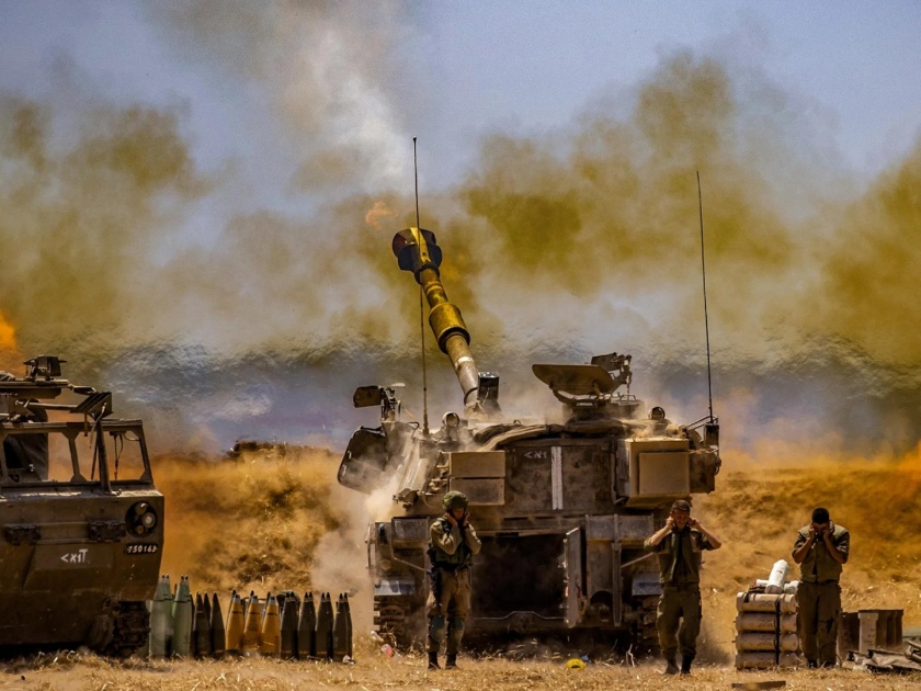 israel palestine clash now israel sends troops to gaza border | Israel-Palestine Clash: गाझा सीमेवर इस्रायलने पाठवले सैन्य; आता जमिनीवरून युद्ध होण्याची शक्यता!