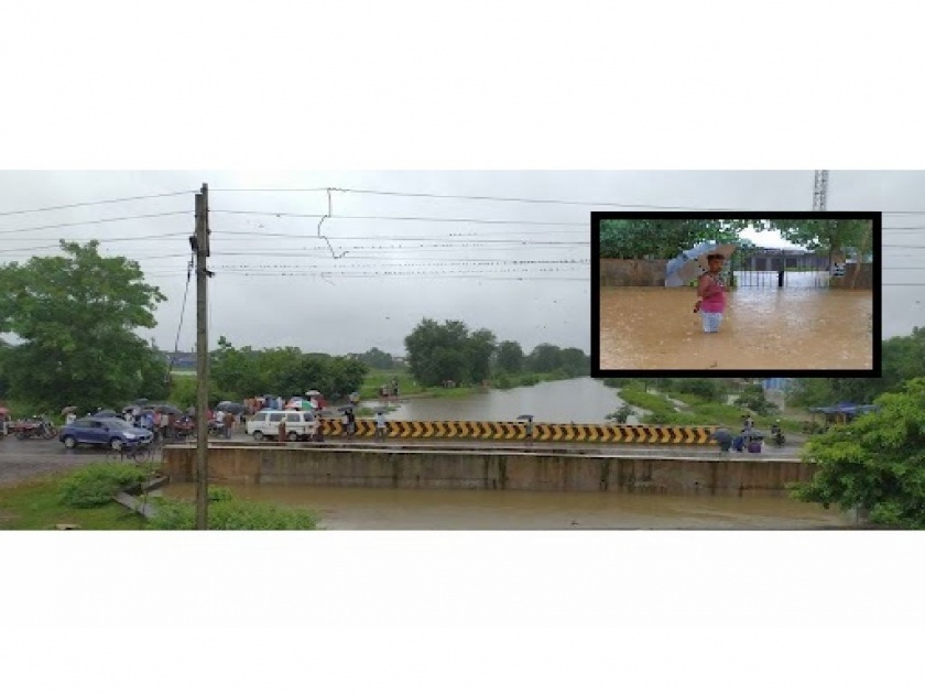 Heavy rains in Arjuni Morgaon taluka of gondia; Water from the Etiadoh Dam canal to the low lying areas | Gondia | अर्जुनी मोरगाव तालुक्यात अतिवृष्टी; इटियाडोह धरणाच्या कालव्यावरून सखल भागात पाणी