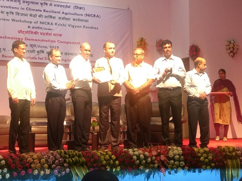 Krishi Vigyan Kendra bagged the best 'NICRA KVK' award | कृषी विज्ञान केंद्रास सर्वोत्कृष्ट 'निक्रा केव्हीके' पुरस्काराने सन्मानित