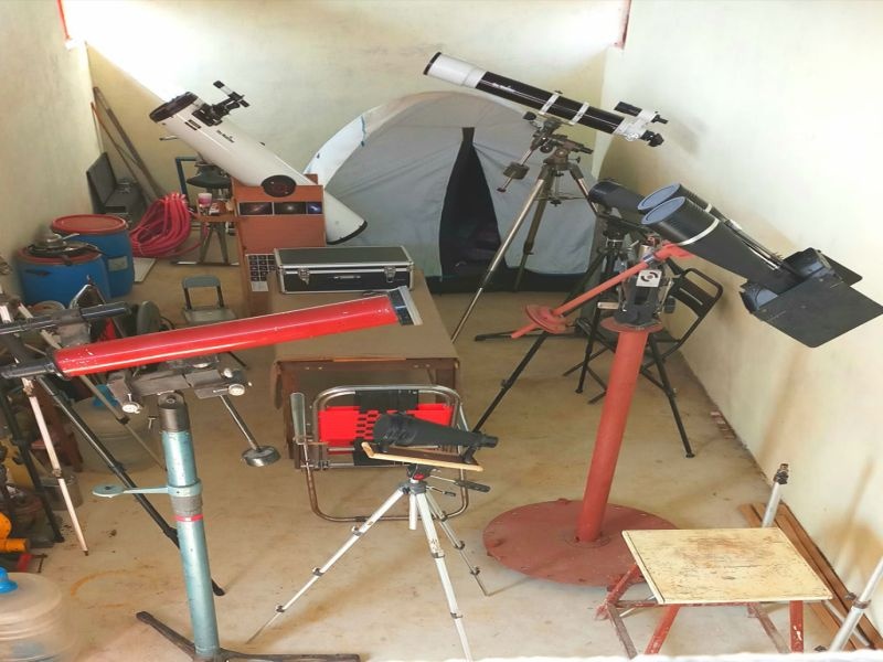 Jalgaon: Astronomy Observatory in Shirsoli, the second private project in the country | जळगाव : शिरसोलीत साकारतेय खगोलशास्त्र वेधशाळा, देशातील दुसरा खासगी प्रकल्प