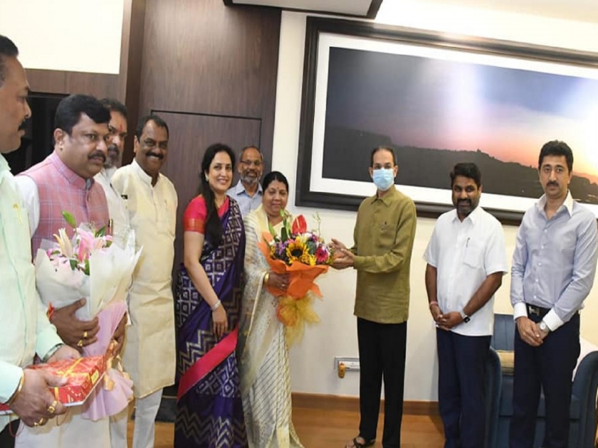 Jayashree Jadhav called on Chief Minister Uddhav Thackeray | आमदार जयश्री जाधव यांनी घेतली मुख्यमंत्री उद्धव ठाकरेंची भेट