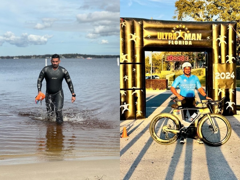 Ironman Hardik Patil's new record; Ultraman Florida 2024 race completed in record time | आयर्नमॅन हार्दिक पाटीलचा नवा विक्रम; अल्ट्रामॅन फ्लोरिडा २०२४ स्पर्धा विक्रमी वेळेत पूर्ण