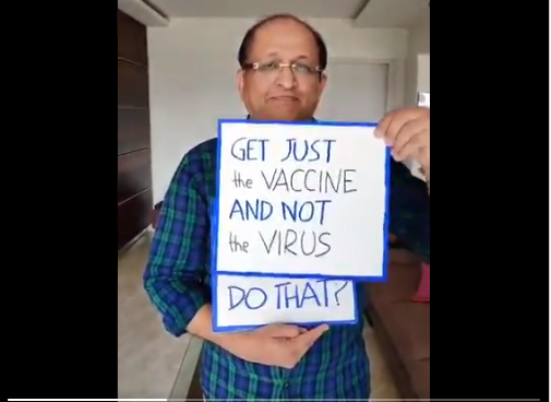 CoronaVirus News Doctor Explains 'How To Get The Vaccine And Not The Virus' In Viral Video | Corona Vaccine : "तुम्ही फक्त लस घ्या, व्हायरस नको", कोरोना लसीकरणाआधी 'हा' Video नक्की पाहा; डॉक्टरांनी दिला मोलाचा सल्ला