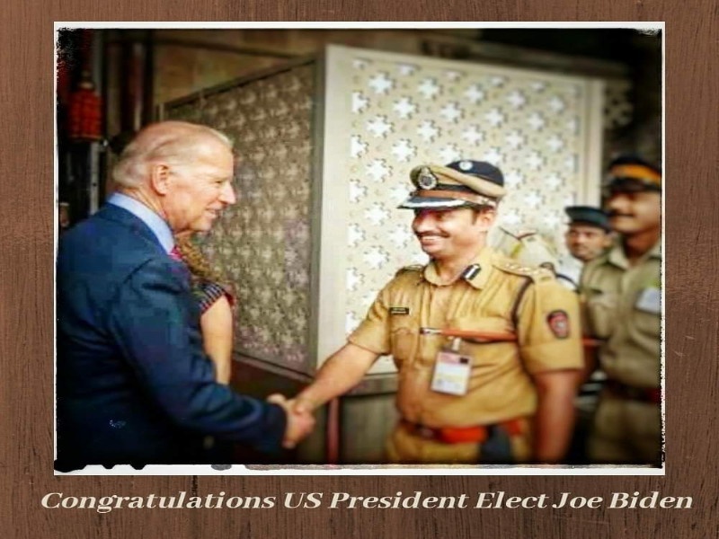 Pimpri-Chinchwad Police Commissioner congratulates new US President! There is a special reason behind it | पिंपरी पोलीस आयुक्तांकडून अमेरिकेच्या राष्ट्राध्यक्षांचे 'अभिनंदन'! 'हे' आहे कारण