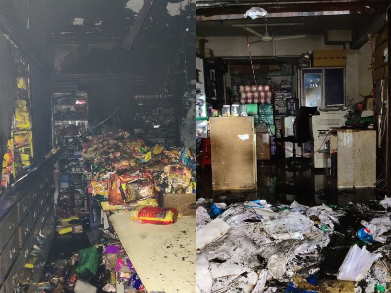 Fire at four shops in Thane; No casualties | ठाण्यात चार दुकानांना आग; कोणतीही जीवितहानी नाही