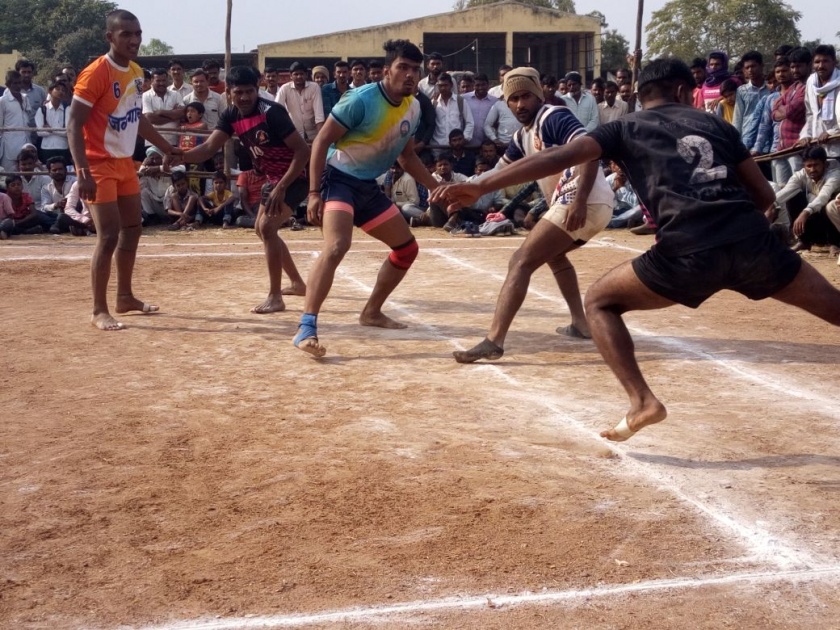 Khandoba Devasthan Annual Festival: Jai Bajrang Sangh becomes the winner of the kabaddi match | खंडोबा देवस्थान वार्षिक महोत्सव : कबड्डी सामन्यात जय बजरंग संघ ठरला विजेता