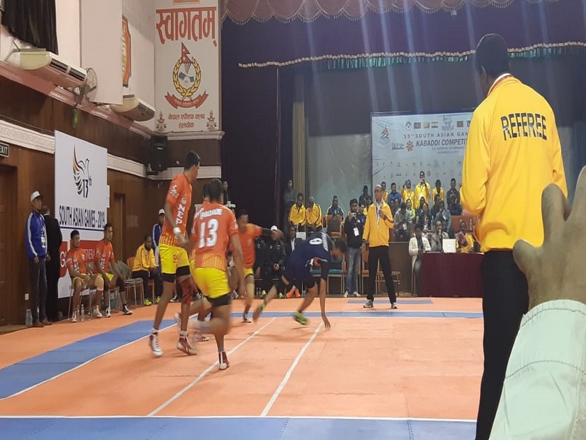 South Asian Games: Indian Kabaddi men and women teams have chance to win double title | दक्षिण आशियाई क्रीडा स्पर्धा : भारतीय कबड्डी संघांना दुहेरी जेतेपदाची संधी