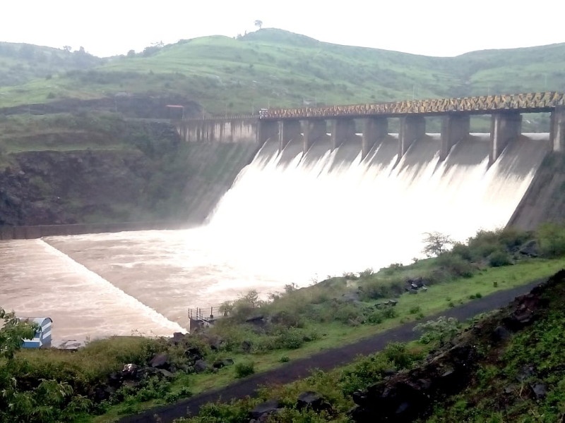 Kalmodi dam is overflow of ambegaon taluka | खेड तालुक्यातील कळमोडी धरण भरले, आरळा नदीत विसर्ग सोडला