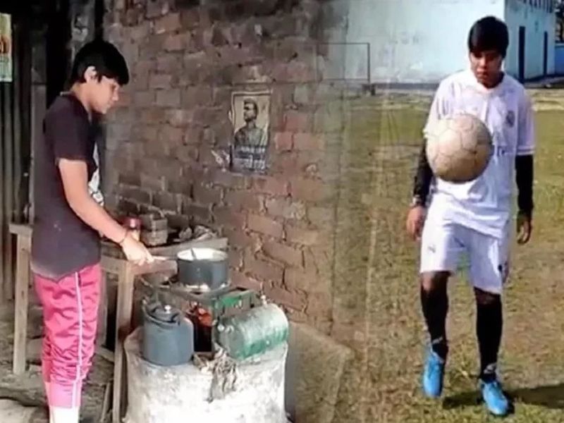 The basis of the women's footballer Kalpana tea shop | महिला फुटबॉलपटू कल्पनाला चहा दुकानाचा आधार
