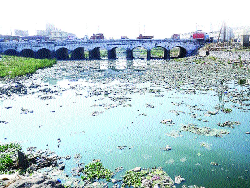 Kamwari river stuck in the know of pollution | प्रदूषणाच्या विळख्यात अडकली कामवारी नदी