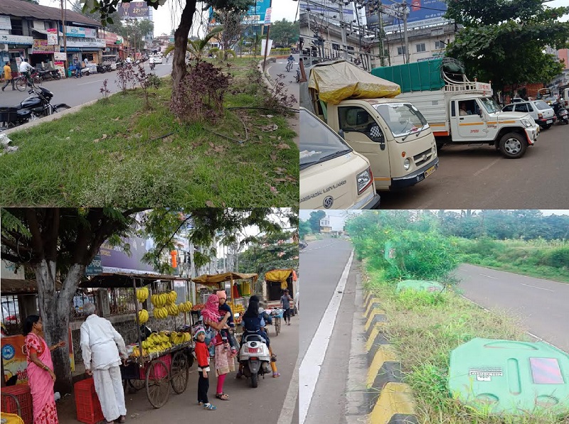Disfigurement of this square which is the Heart of City in the city of karad | हार्ट ऑफ सिटी; विद्रूपीकरण करणार किती?