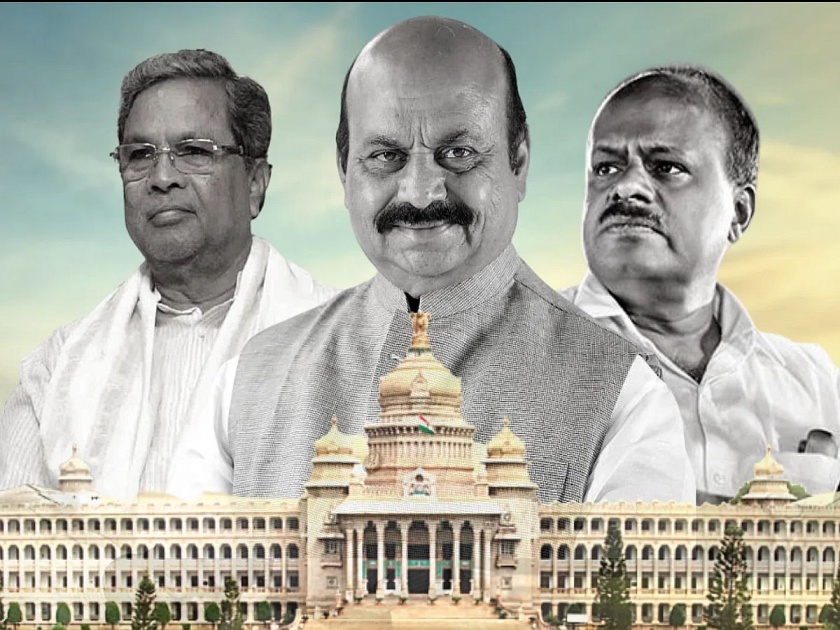 Congress-BJP battle in Karnataka, who will win? Clues from the early arts | Karnataka Election Result 2023 : कर्नाटकमध्ये काँग्रेस-भाजपामध्ये अटीतटीची लढाई, कोण जिंकणार? सुरुवातीच्या कलांमधून मिळताहेत असे संकेत